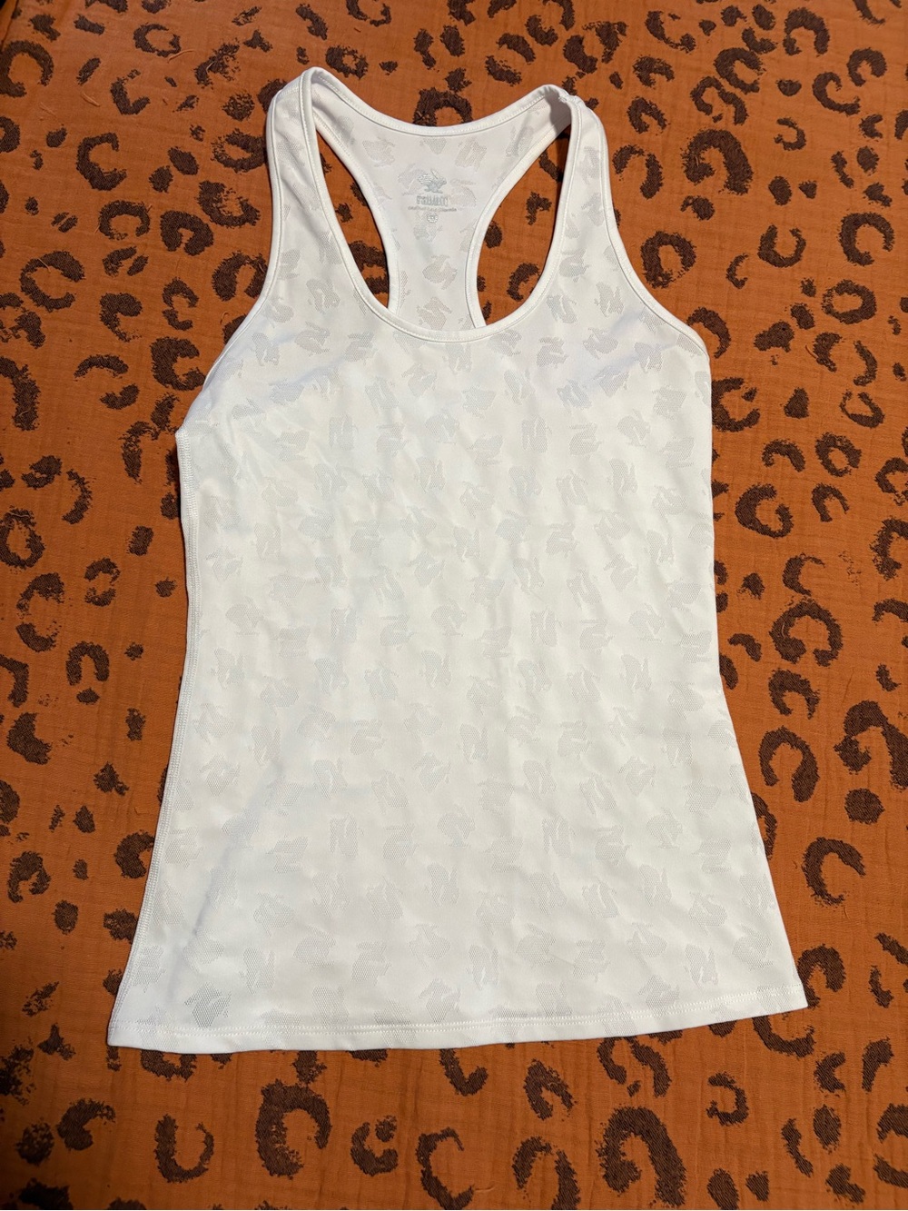 Rabbit White Racerback Running Tank Top